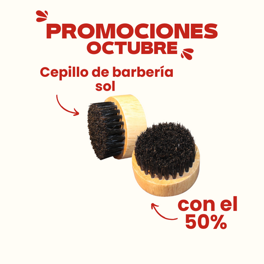 Promoción cepillo barbería sol