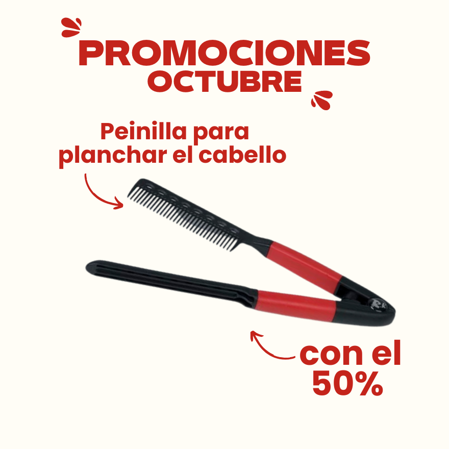 Promoción Peinilla para planchar el cabello