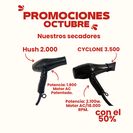 Promoción en nuestros dos secadores
